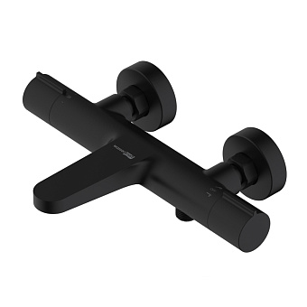 Смеситель для ванны WASSERKRAFT Elbe 7400 7411 Thermo чёрный