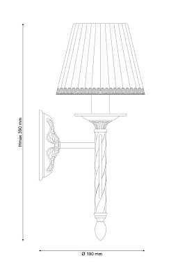 Бра Lucia Tucci ORIA W144.1 white 60Вт E14