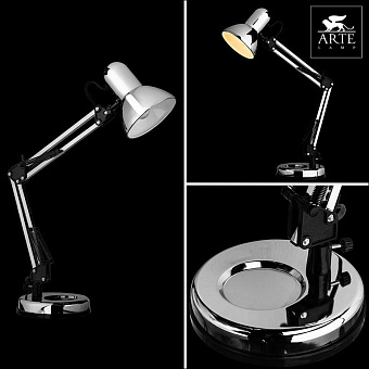 Настольная лампа офисная Arte Lamp JUNIOR A1330LT-1CC 40Вт E27
