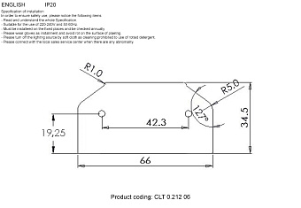 Заглушка шинопровода CRYSTAL LUX CLT 0.212 06 алюминий для однофазного трека