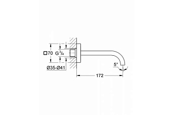Излив GROHE 13264000