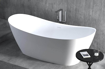Ванна каменная SALINI NOEMI 101811SMRF S-Stone матовая 185х76,5см отдельностоящая