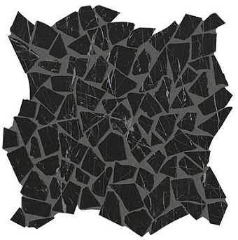 Керамическая мозаика FAP CERAMICHE Roma Diamond fNI8 Nero Reale Schegge Gres Mosaico 30х30см 0,54кв.м.
