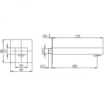 Излив Paini 21CR430PL
