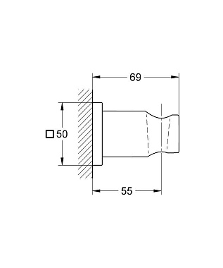 Держатель для душа GROHE 27075000 хром