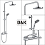 Душевая система D&K BayernPotsdam DA2153701B07 хром
