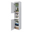Пенал напольный LEMARK Romance LM07R35P 30х35х170см белый