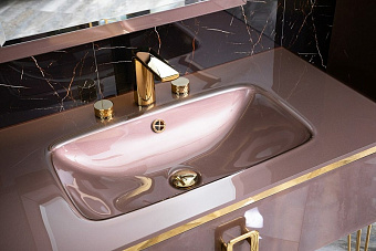 Смеситель для раковины Boheme Venturo 150-G-DIAMOND золотой