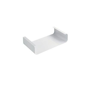 Полка в ванную округлая IDEAL STANDARD TONIC II R4343WG 1-ярусная 44х80см lacquered white glossy
