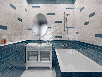 Настенная плитка CIFRE CERAMICA Opal 78795253 Marine 7,5х30см 0,5кв.м. глянцевая