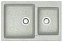Мойка кухонная Azario Grand CS00079906 57,5х44см светло-серый