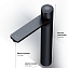 Смеситель для раковины AM-PM X-Joy F85A92522 чёрный