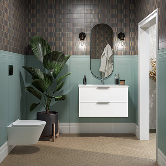 Тумба под раковину подвесная KERAMA MARAZZI Piano PI.F.85.WHT 47х85х50,5см