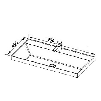 Тумба с раковиной AQUANET Латина 212933 45х90х65см