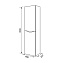 Пенал подвесной IDDIS Cloud CLO40W0i97 30х40х150см белый