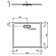 Душевой поддон IDEAL STANDARD ULTRAFLAT NEW T448101 80х90см