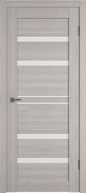 Межкомнатная дверь Владимирская фабрика дверей Atum Pro 26 Stone Oak White Cloud Экошпон 600х2000мм остеклённая