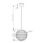 Светильник подвесной Maytoni Pendant P022PL-01B 40Вт E27