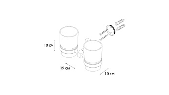 Стакан в ванную FIXSEN METRA FX-11107 хром