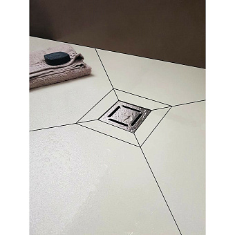 Душевой трап BERGES 090158 100х100 36,7х23,5см горизонтальный сток