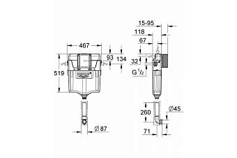Сливной бачок GROHE GD2 38661000