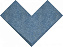 Настенная плитка WOW Boho 118703 Elle Blue Raku 20х20см 0,69кв.м. матовая