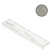 Плитка для ступеней Atlas Concord Италия Boost Stone A7QE Grey Elemento L Grip 33х120см 0,396кв.м. матовая
