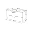 Тумба с раковиной IDDIS Brick BRI10W1i95K 47х100х50см