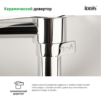 Смеситель для ванны IDDIS Spin SPISBL2i10WA хром