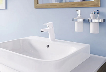 Смеситель для раковины KLUDI Pure Easy 373829165 белый/хром