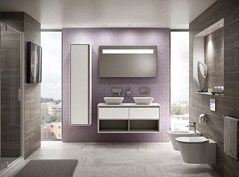 Столешница IDEAL STANDARD CONNECT AIR E0852B2 ДСП 44,2х120,4см glossy white + matt white