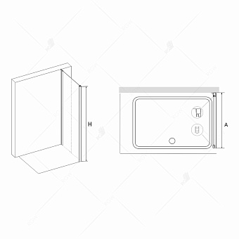 Боковая стенка душевого угла RGW Passage 35221208-11 Z-12 185х80см стекло прозрачное