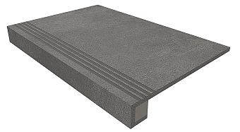 Плитка для ступеней ESTIMA Luna Set/Steptrade/LN03_NS/33x120/Riser/LN03_NS/14,5x12 Anthracite 120х33смкв.м. неполированная