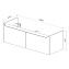 Тумба под раковину подвесная LEMARK Buno mini LM05BM125T 45х120х39,2см