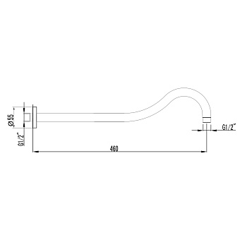 Держатель для душа LEMARK LM4787G золото