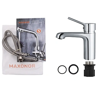 Смеситель для раковины Maxonor MN1078 хром