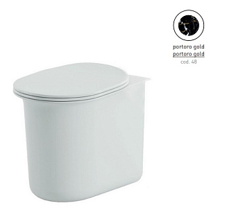 Унитаз приставной ArtCeram Chic CHV002 48 00 безободковый