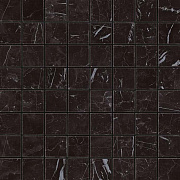 Керамическая мозаика Atlas Concord Италия MARVEL STONE AS3Z Nero Marquina Mosaico Matt 30х30см 0,9кв.м.