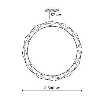 Светильник настенно-потолочный Sonex Masio 2056/EL 72Вт LED
