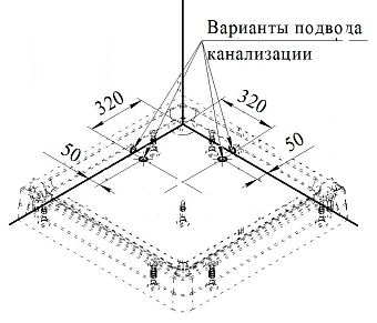 Душевой поддон RADOMIR Дрим 1-11-0-0-0-118 90х90см