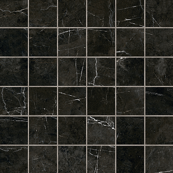 Керамическая мозаика ESTIMA Vision Mosaic/VS03_NS/30x30/5x5 чёрный 30х30см 0,9кв.м.