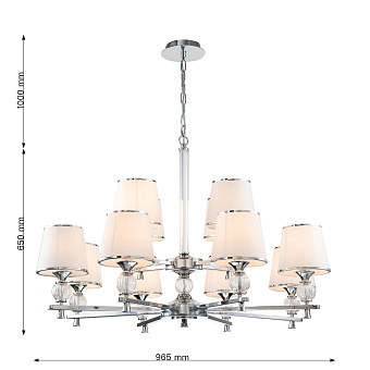Люстра подвесная Favourite Aureola 2873-12P 480Вт 12 лампочек E14