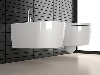 Унитаз подвесной Hatria FUSION A0Y1CC25 безободковый без сиденья