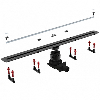 Щелевой душевой трап Pestan Confluo Slim Line 750 84,8х11,6см горизонтальный сток