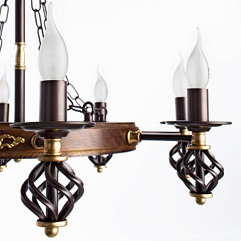Люстра подвесная Arte Lamp CARTWHEEL A4550LM-8CK 60Вт 8 лампочек E14