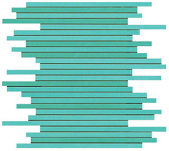 Керамическая мозаика Atlas Concord Италия Dwell 9DLT Turquoise Mosaico L 30,5х26см 0,476кв.м.