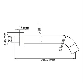 Излив WASSERKRAFT A113