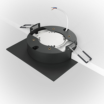Светильник точечный встраиваемый Maytoni Hoop DL086-GX53-SQ-BW 15Вт GX53