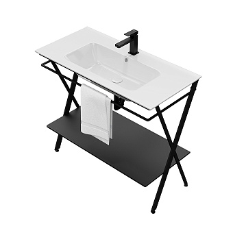 Консоль под раковину KERAMA MARAZZI Piano Next PIA.N.95.BLK чёрный матовый