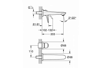 Внешняя часть смесителя GROHE 19571003